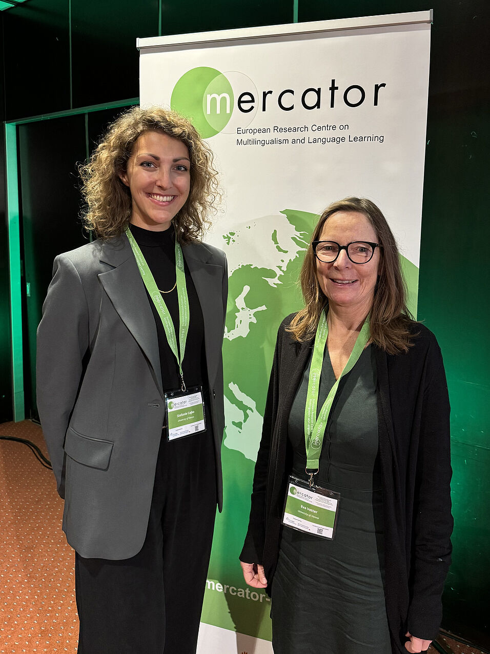 Zwei Vorträge bei der MercEva Vetter und Stefanie Cajka bei der Mercator International Conference